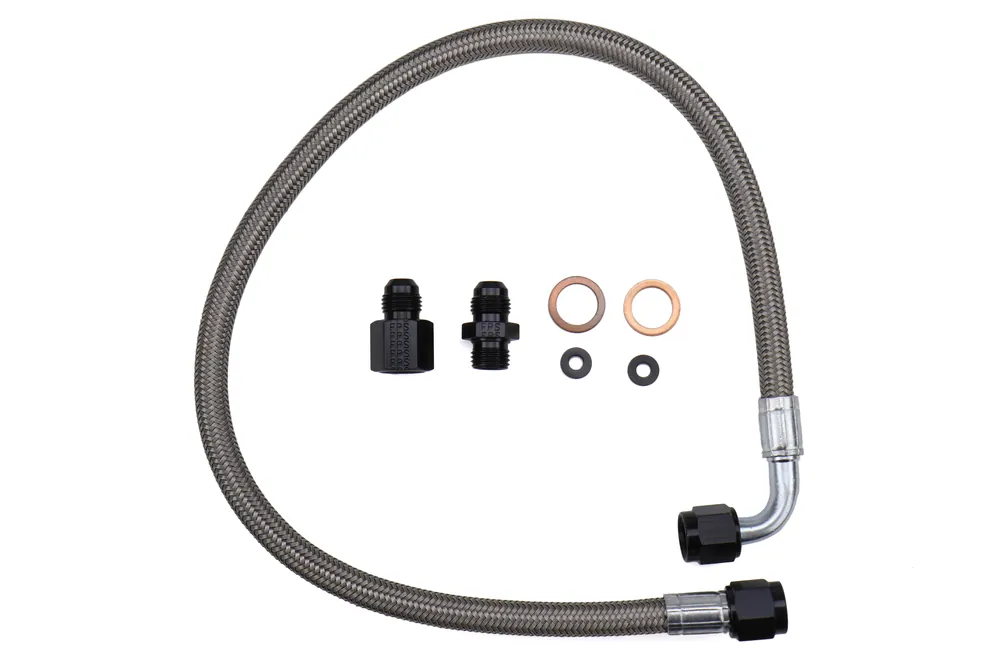 IAG Power Steering Line Rotated Turbo Routing - 2002-2007 Subaru WRX / STI