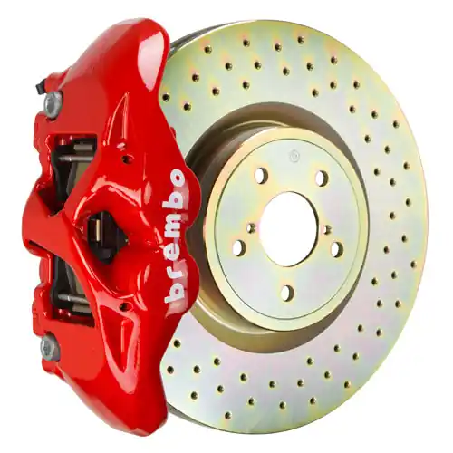 Brembo GT Systems Monobloc 4 Piston 326mm Cross Drilled Red - 2013-2021 Scion FR-S / Subaru BRZ / Toyota 86