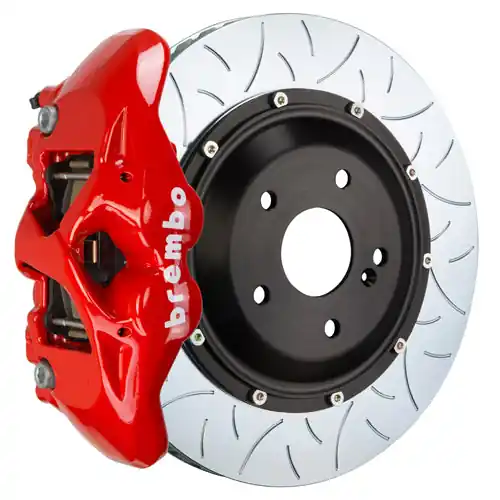 Brembo GT Systems Monobloc 4 Piston 345mm Type 3 Slotted Red - 2017-2020 Honda Civic Type R/SI