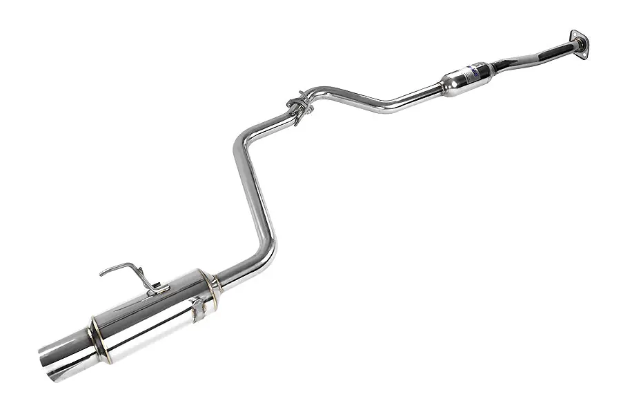 Invidia N1 Single Exit Cat Back Exhaust - Stainless Steel Tip - 2008-2010 Subaru WRX / Impreza 2.5i