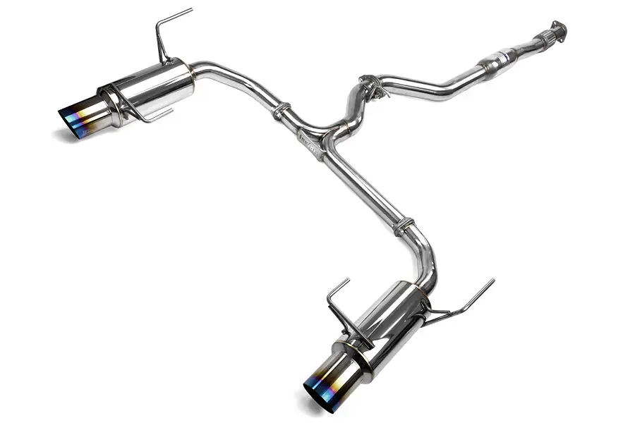 Invidia N1 Dual Exit Cat Back Exhaust - Titanium Tips - 2010-2012 Subaru Legacy 2.5GT