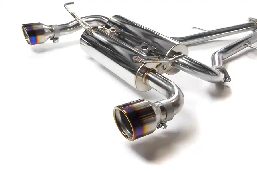 Invidia Gemini Cat Back Exhaust - Titanium Rolled-Tips - 2009-2012 Nissan 370Z
