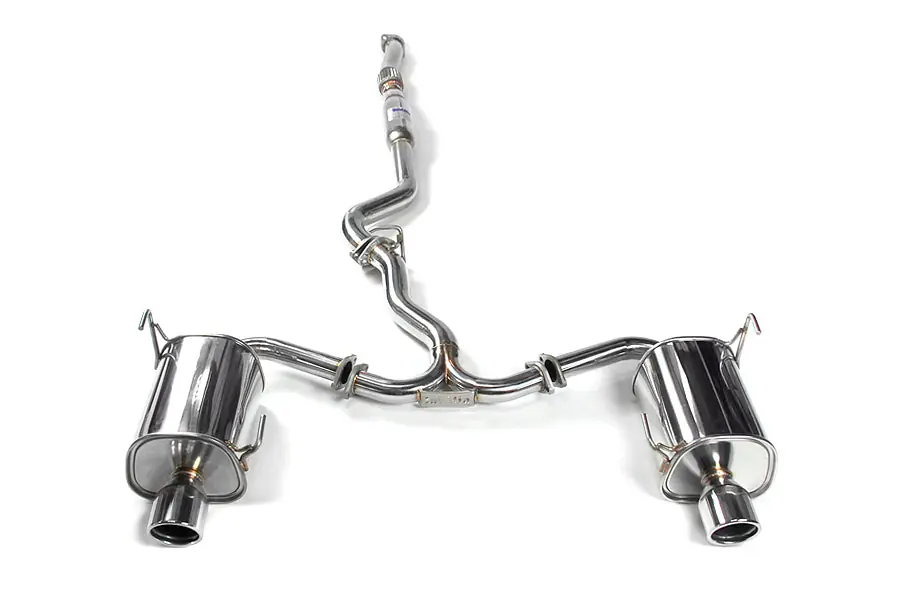 Invidia Q300 Cat Back Exhaust - Rolled Stainless Steel Tips - 2008-2010 Subaru WRX Sedan / 2009-2014 Forester XT