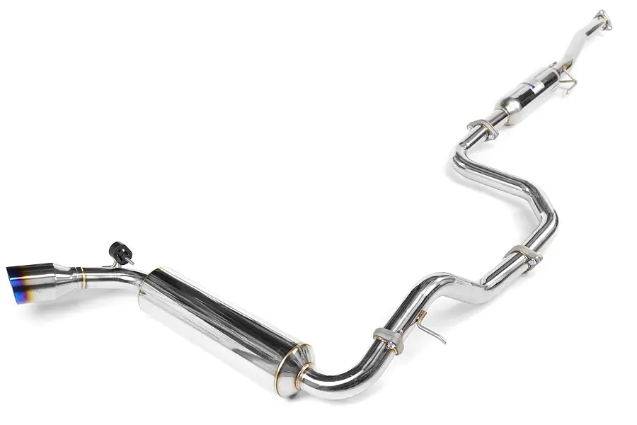 Invidia N1 Single Exit Cat Back Exhaust - Titanium Tip - 1988-1991 Honda Civic Hatchback