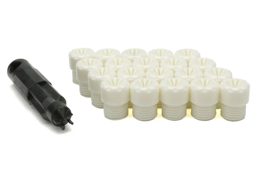 Project Kics R40 Iconix Plastic Caps White M12X1.25 - Universal