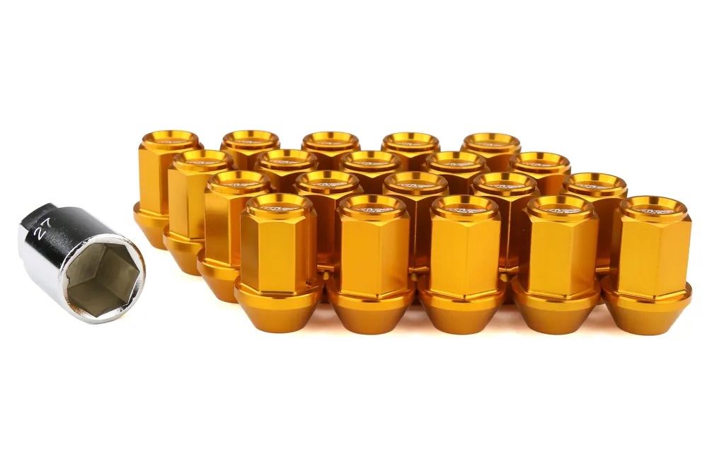 Project Kics Leggdura Racing Lug Nuts Yellow Gold M12X1.50 - Universal