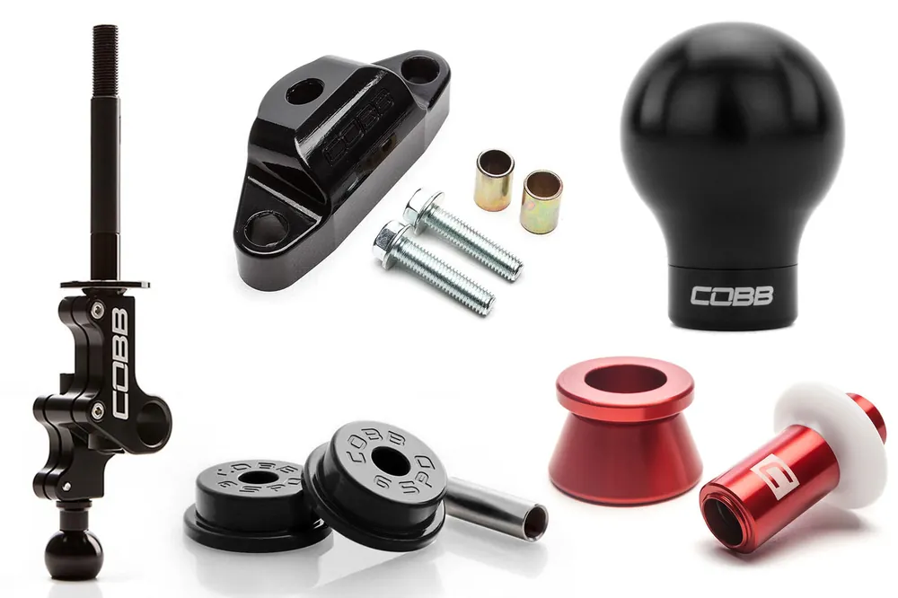 04-21 STI COBB Tuning Stage 2+ Drivetrain Package w/ White / Red Lockout and Black Shift Knob