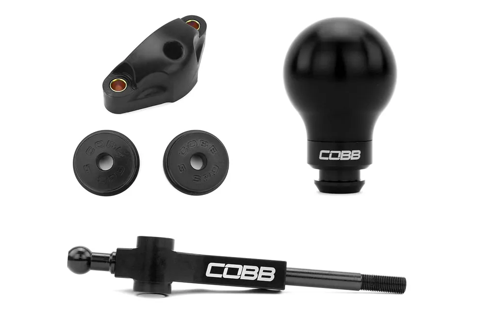 COBB Tuning Stage 1+ Tall Shifter Drivetrain Package w/ Black/Black Knob - 2002-2007 Subaru WRX