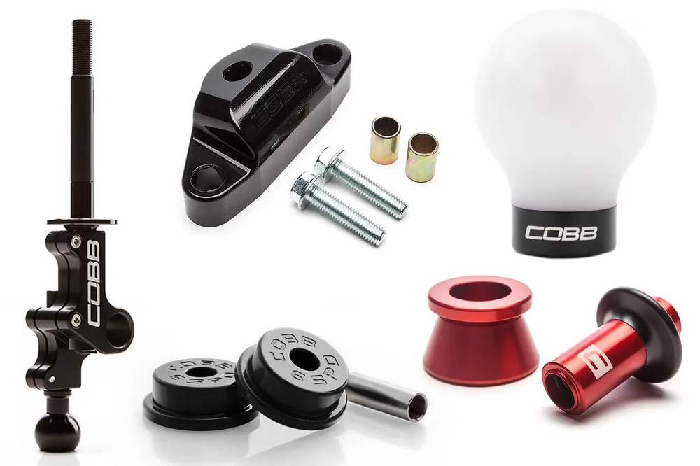 04-21 Subaru STI COBB Tuning Stage 2+ Drivetrain Package w/ Red Lockout and White / Black Shift Knob