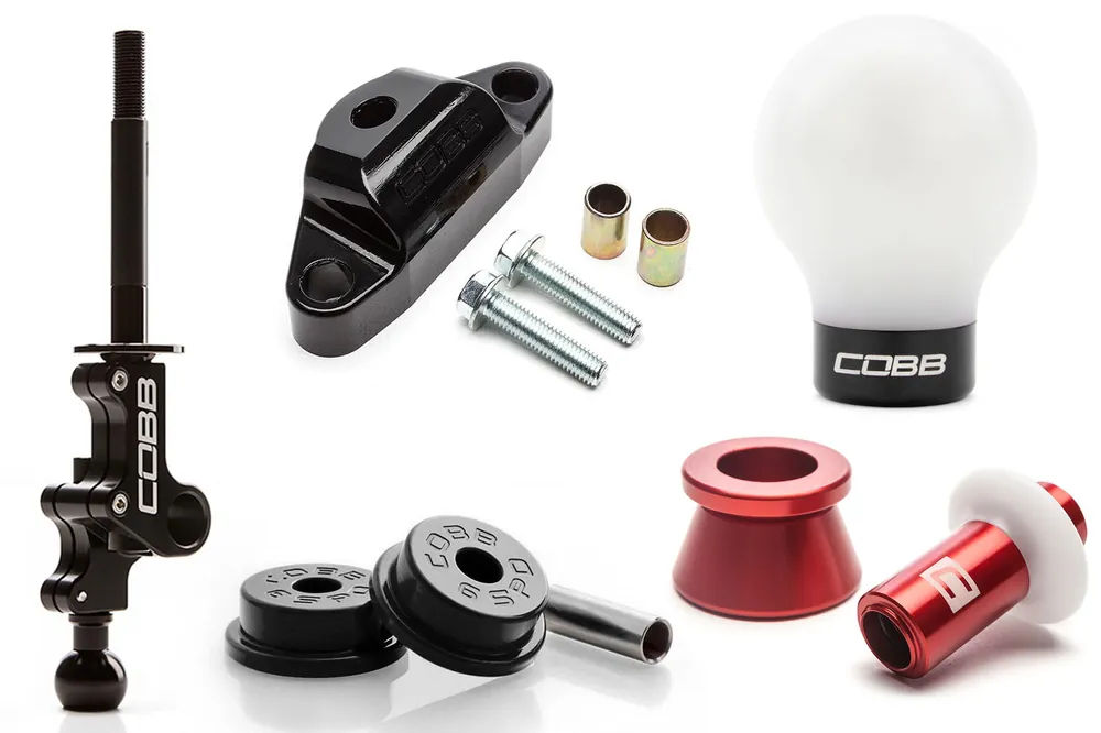 04-21 STI COBB Tuning Stage 2+ Drivetrain Package w/ White / Red Lockout and White / Black Shift Knob