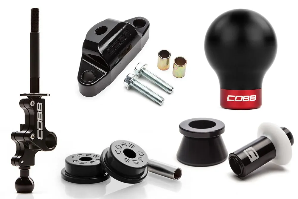 04-21 STI COBB Tuning Stage 2+ Drivetrain Package w/ White / Black Lockout and Black / Red Shift Knob