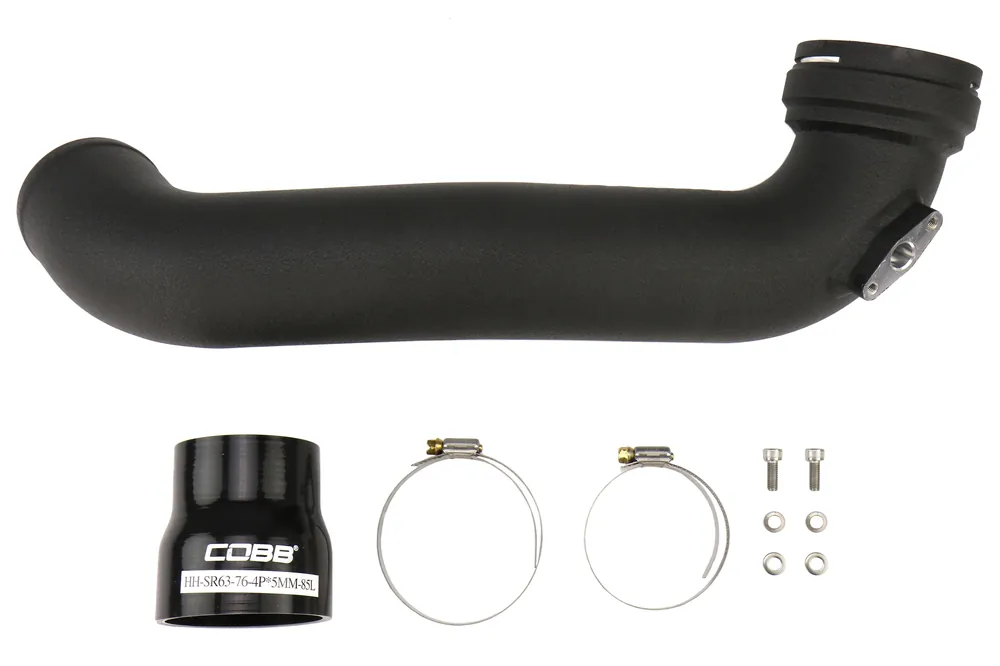 COBB Tuning Aluminum Charge Pipe Black - BMW N55 Models 335i 2011 / 135i 2011-2013