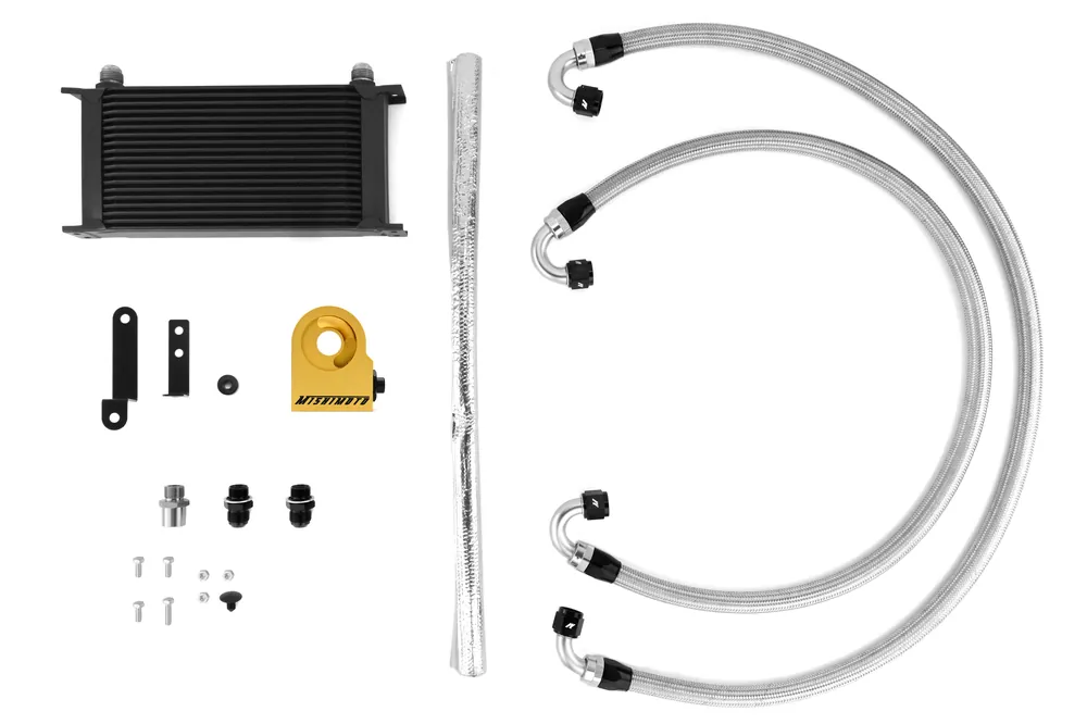 Mishimoto Thermostatic Oil Cooler Kit Black - 2008-2014 Subaru STI