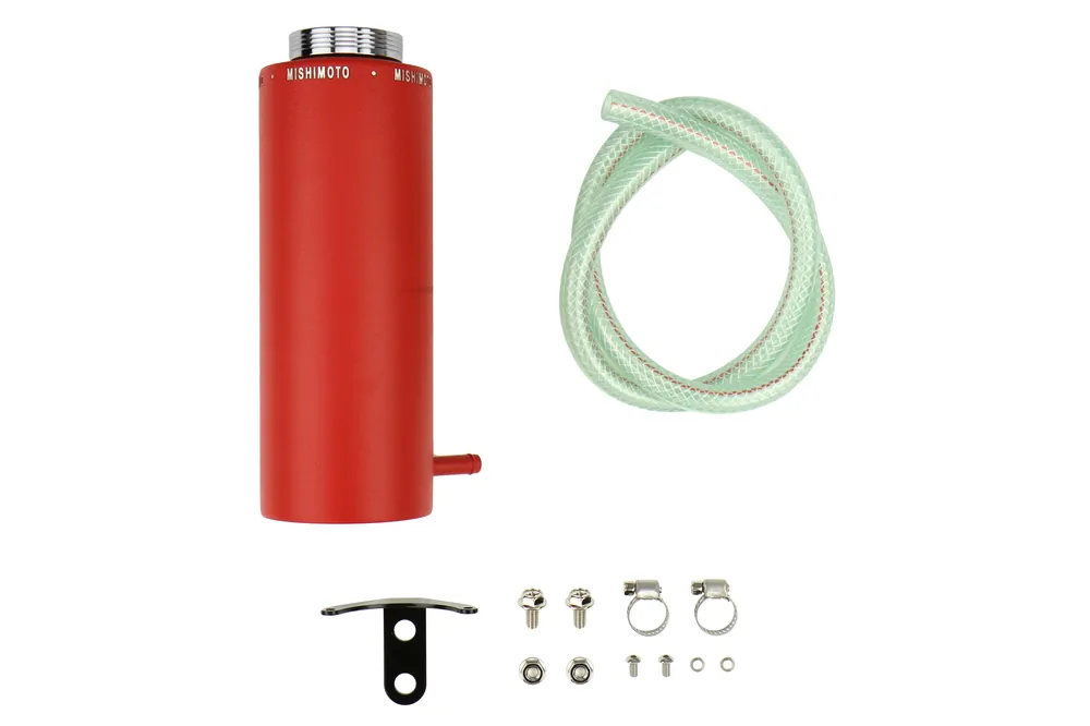 Mishimoto Aluminum Coolant Reservoir Tank Wrinkle Red - Universal