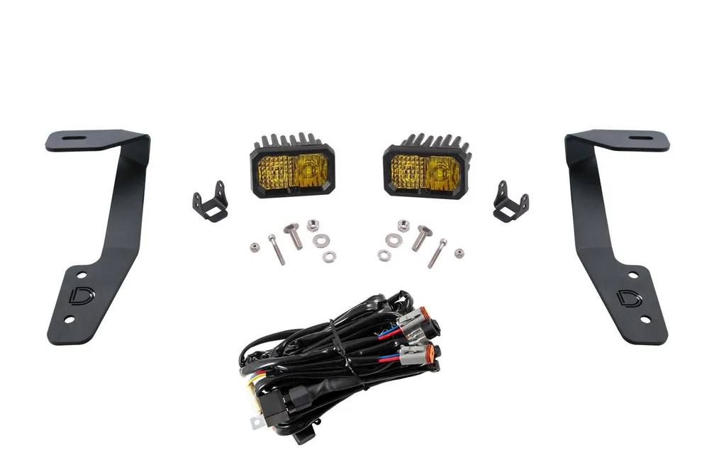 Diode Dynamics Stage Series 2 Inch Ditch Light Kit Sport Yellow Combo - 2018-2020 Subaru Crosstrek