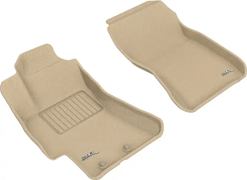 3D MAXpider KAGU Front Floor Liners - Tan - 2008-2014 Subaru WRX / STI / Impreza