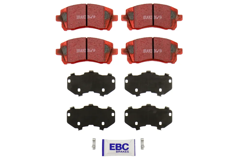 EBC Brakes Redstuff Ceramic Front Brake Pads - 2002-2003 Subaru WRX (13.5mm Pad Tab)