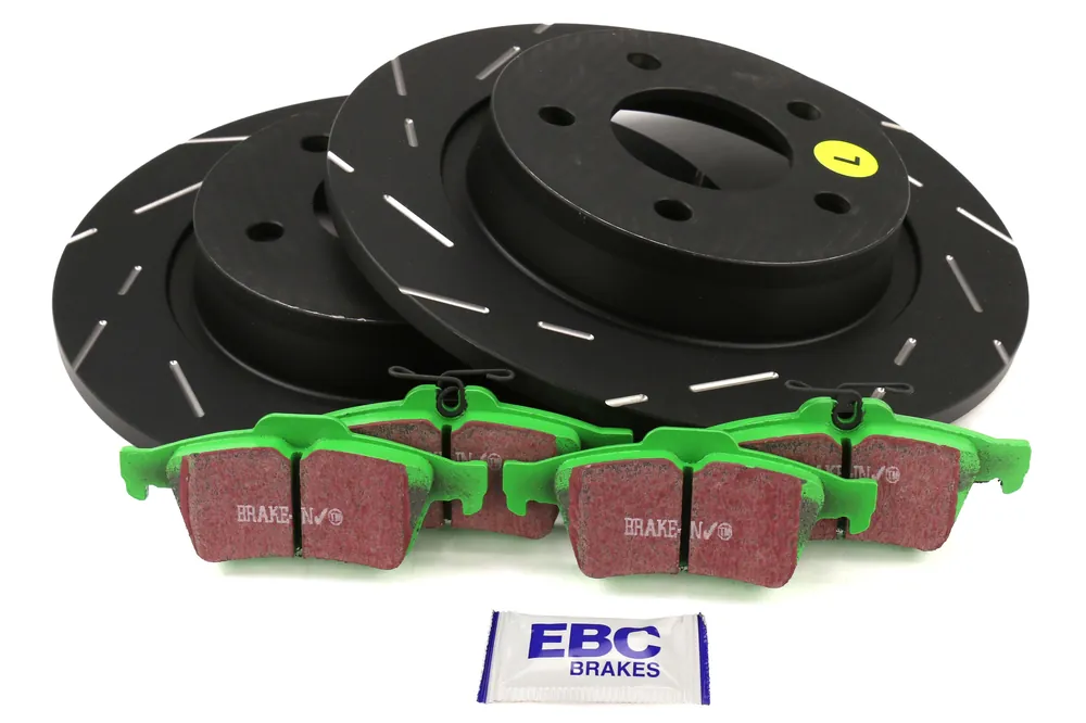 EBC Brakes S2 Rear Brake Kit Greentuff Pads and USR Rotors - 2007-2013 Mazdaspeed 3