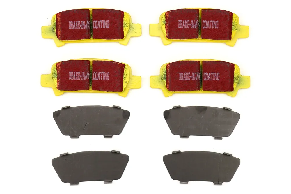 EBC Brakes Yellowstuff Street And Track Rear Brake Pads - 2002-2003 Subaru WRX (13.5mm Pad Tab)