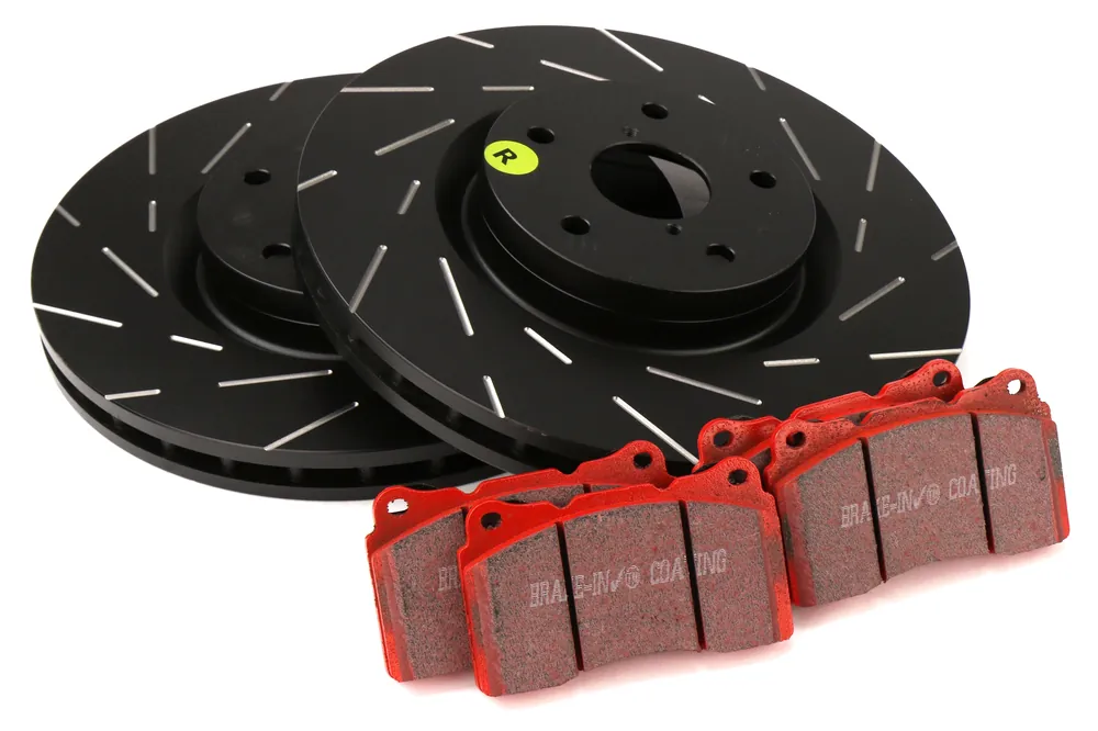 EBC Brakes S4 Rear Brake Kit Redstuff Pads and USR Rotors - 2003-2005 Mazda 3