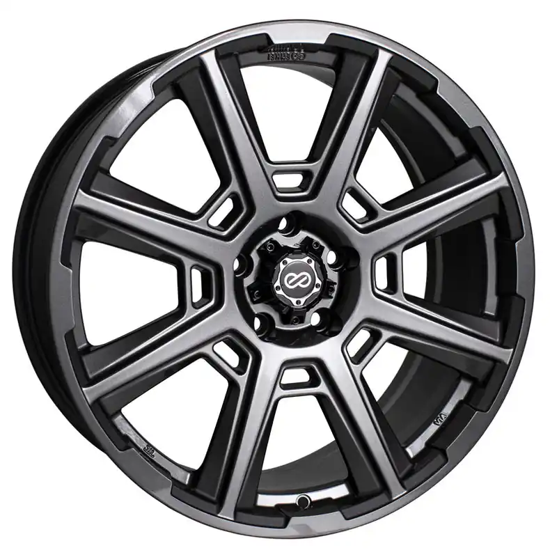 Enkei Storm Anthracite 18x8 +40 5x108 (Single Wheel) - 2013-2018 Ford Focus ST / 2016-2028 Ford Focus RS