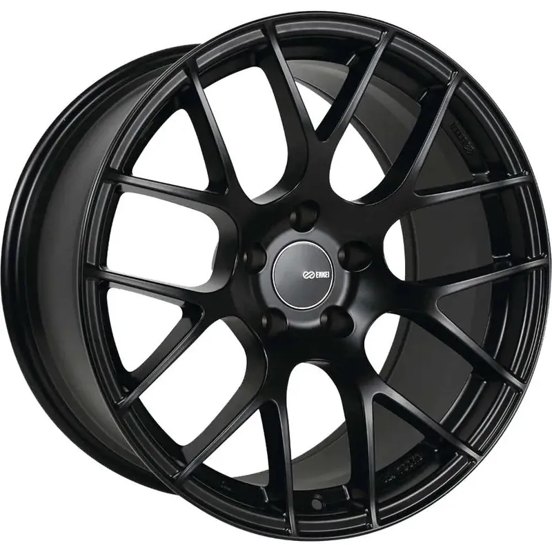 Enkei Raijin Black 18x9.5 +45 5x100 (Single Wheel) - 2013-2024 Subaru BRZ / Scion FR-S / Toyota GR86 / 2014-2018 Subaru Forester