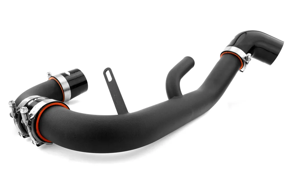 ETS Lower Intercooler Pipe Wrinkle Black - 2008-2015 Mitsubishi Evo X