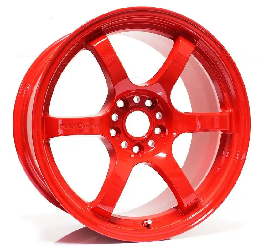Rays Gram Lights 57DR Milano Red 18x9.5 +38mm 5x100 (Single Wheel) - 2013-2024 Subaru BRZ / Scion FR-S / Toyota GR86 / 2014-2018 Subaru Forester