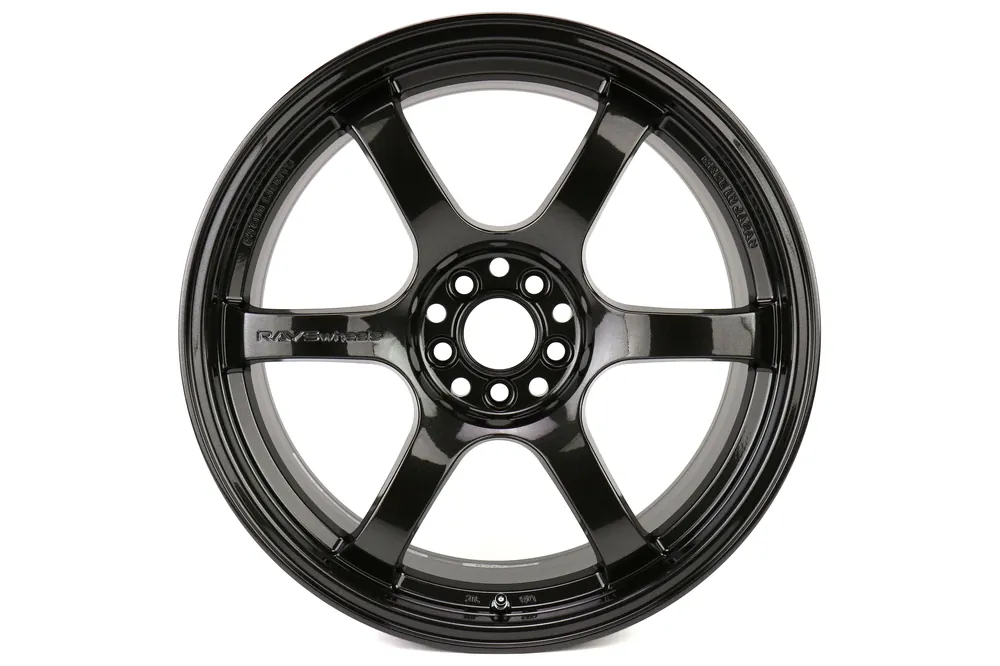 Rays Gram Lights 57DR Glass Black 18x9.5 +38mm 5x100 (Single Wheel) - 2013-2024 Subaru BRZ / Scion FR-S / Toyota GR86 / 2014-2018 Subaru Forester