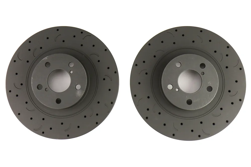 Hawk Talon Brake Rotors Cross Drilled and Slotted Front - 2013-2016 Scion FR-S / 2013-2020 Subaru BRZ / 2017-2019 Toyota 86