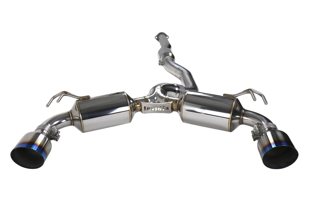 Invidia Dual N1 Titanium Tip Cat-Back Exhaust System - 2008-2015 Mitsubishi Evo X