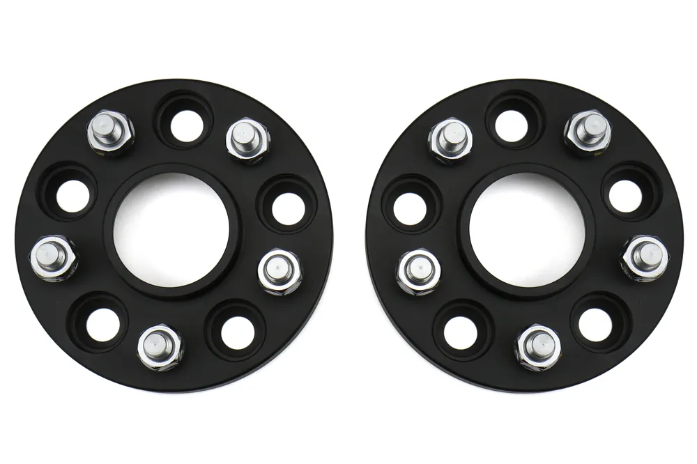 ISC Suspension Wheel Spacers 5x108 15mm Black Pair - Ford Models (inc. 2013+ Focus ST / 2016+ RS)
