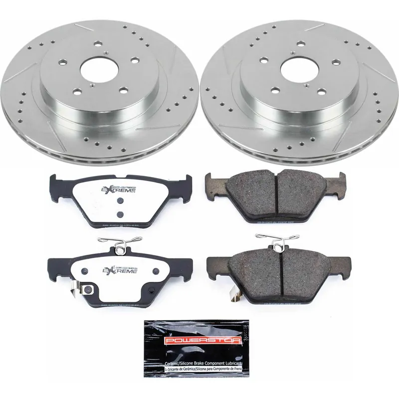 Power Stop Z26 Street Brake Kit (Rear) - 2016-2021 Subaru WRX (WRX models with Eyesight technology ONLY)/ 2015-2017 Legacy / 2015-2019 Outback