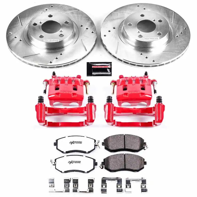 Power Stop Z26 STREET KIT W/CALSPower Stop Z26 Street Warrior Kit w/Calipers Front - Subaru Models Inc. 2011-2016 Impreza 2.0