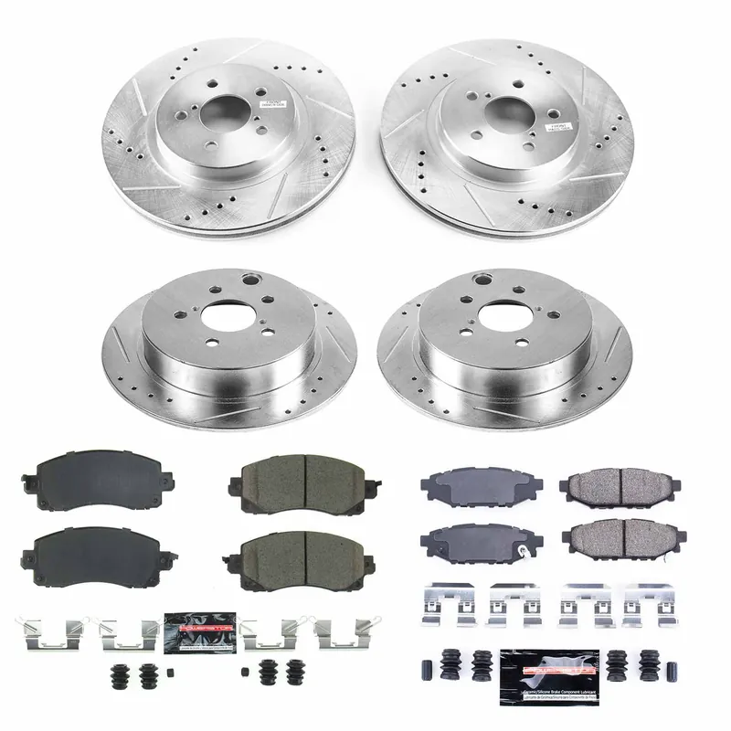 Power Stop Z23 Evolution Brake Kit (Front & Rear) - 2018-2020 Subaru Crosstrek / 2017-2020 Impreza