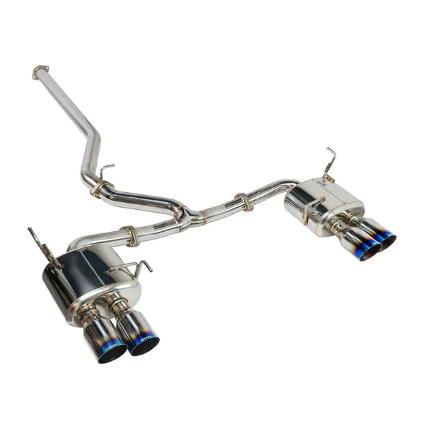REMARK Sports Touring Cat-Back Exhaust Non-Resonated w/ Burnt Tips - 2022-2024 Subaru WRX