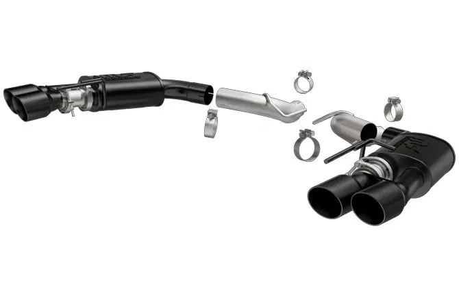 MagnaFLow Competition Series Axle Back Black Tips - 2018-2019 Ford Mustang GT