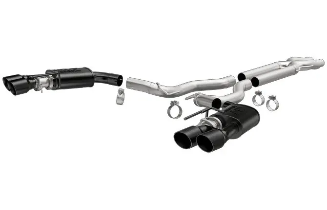 MagnaFLow Competition Series Cat Back Black Tips - 2018-2019 Ford Mustang GT