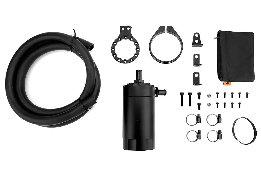 Mishimoto Baffled Oil Catch Can Black Universal - Universal