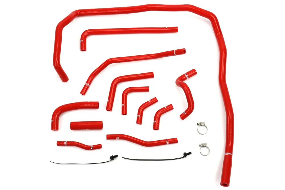 Mishimoto Silicone Ancillary Hose Kit Red - 2015-2021 Subaru WRX