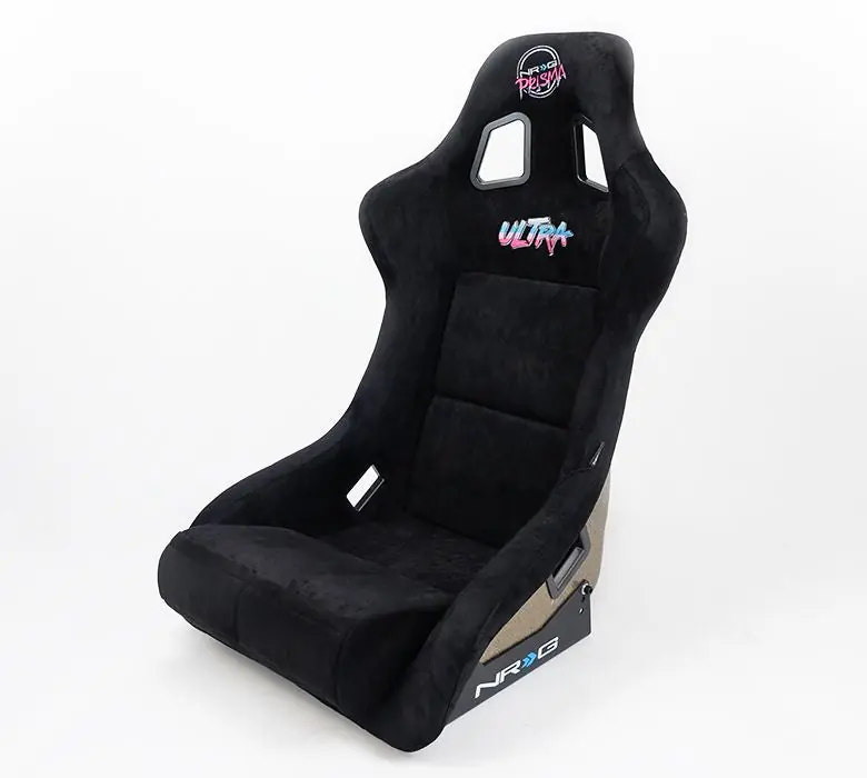 NRG Innovations FRP ULTRA Large Competition Alcantara Seat Black - Universal