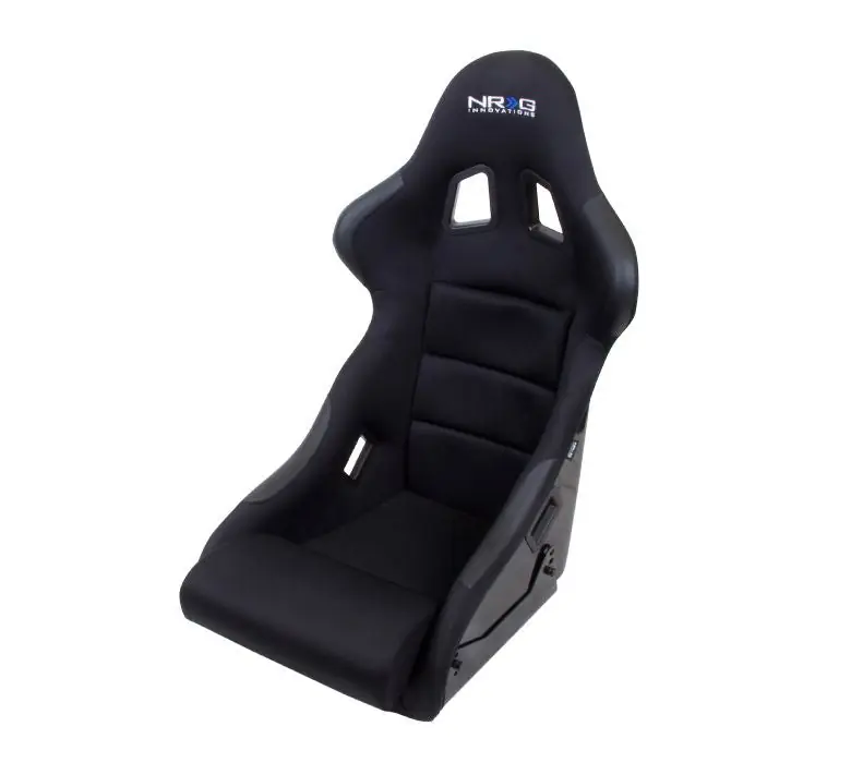 NRG Innovations FRP Medium Race Style Cloth Bucket Seat Black - Universal