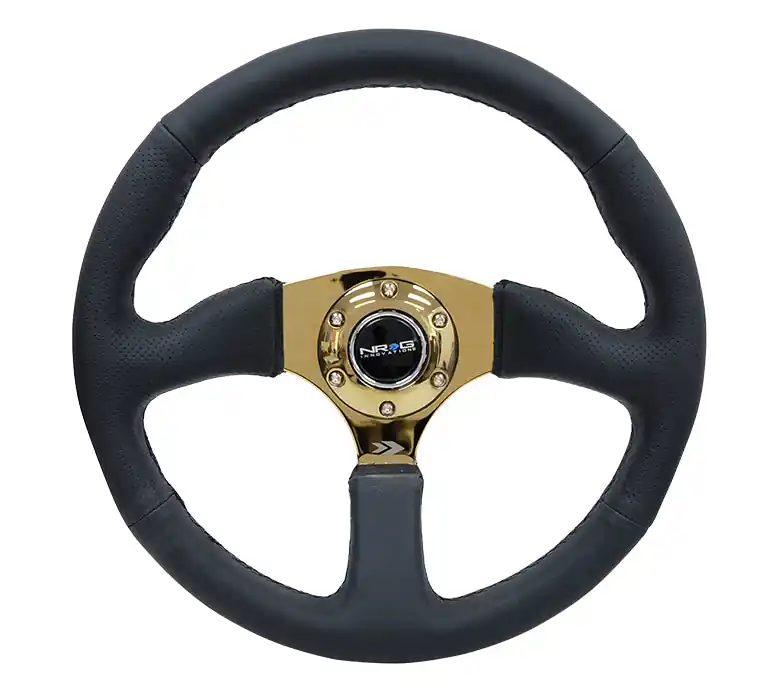 NRG Reinforced Steering Wheel 350mm Comfort Gold - Universal