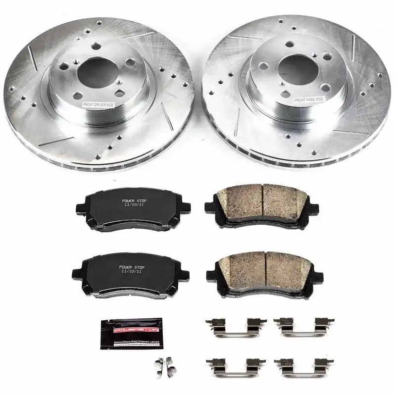 Power Stop Z23 Evolution Brake Kit (Front) - 1998-2002 Subaru Forester / 1998-2001 Impreza / 1997-2002 Legacy