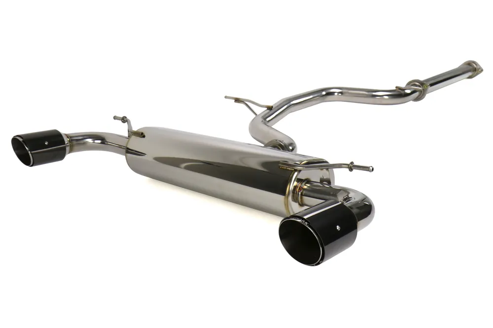 Remark Cat Back Exhaust w/ Black Chrome Tip Cover - 2012-2017 Volkswagen GTI