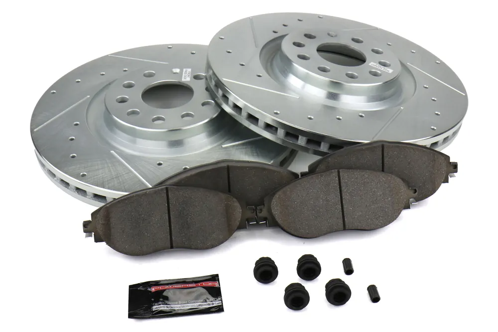 Power Stop Z23 Evolution Brake Kit (Front) - 2016-2019 Volkswagen Golf / 2015-2019 GTI