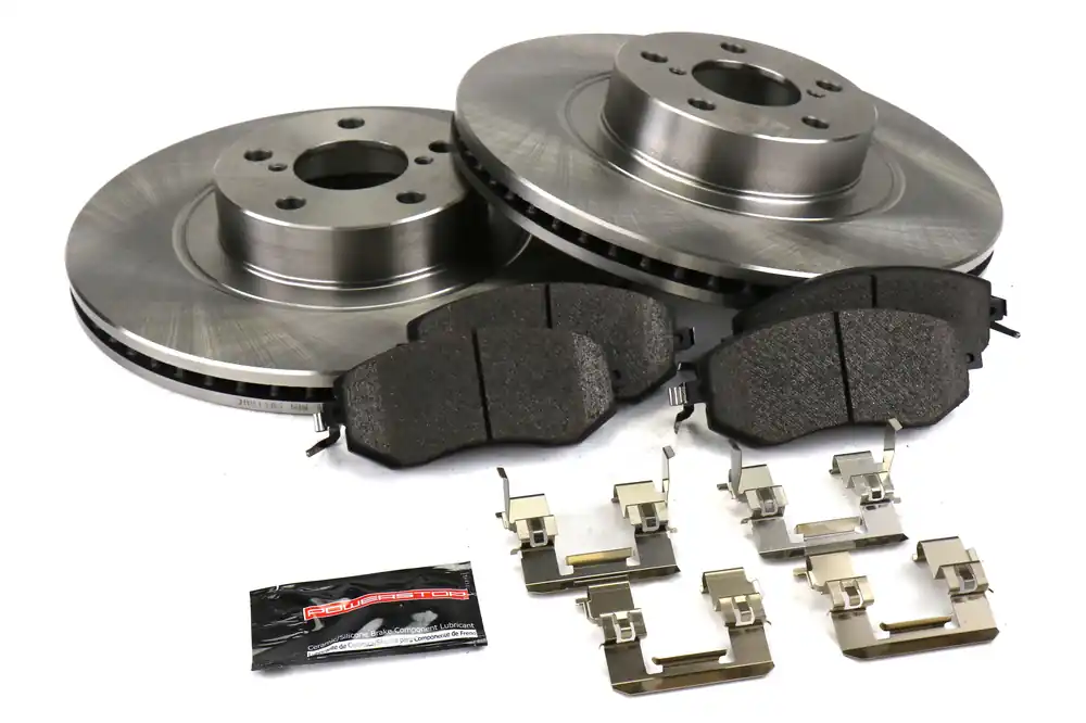 Power Stop Z17 Coated Brake Kit (Front) - 2013-2016 Scion FR-S / 2013-2020 Subaru BRZ / 2016-2021 Crosstrek / 2010-2018 Forester / 2013-2014 Outback / 2017-2019 Toyota 86