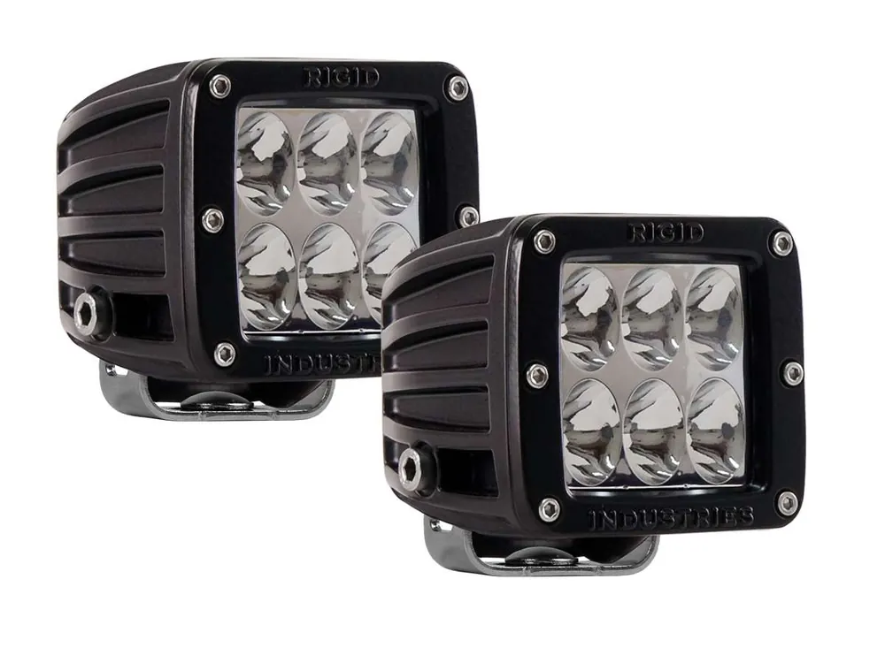 Rigid Industries D2 Driving LED Light Set Red - Universal