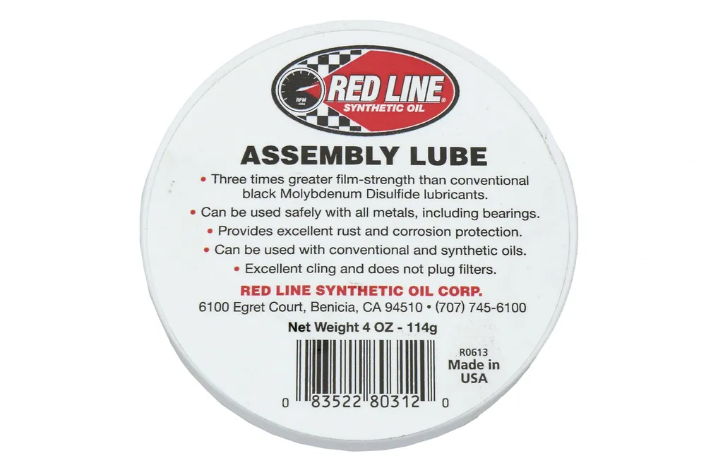 Red Line Engine Assembly Lube 4oz - Universal