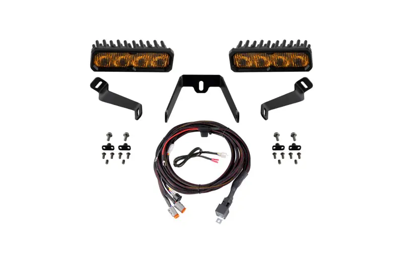 Diode Dynamics SS6 Pro LED Kit Yellow Fog Lights - 3000K - 2015-2017 Subaru WRX